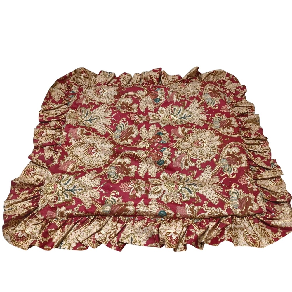 Ralph Lauren Jardiniere Euro‎ Ruffle Sham Paisley 100% Cotton Classic Heritage